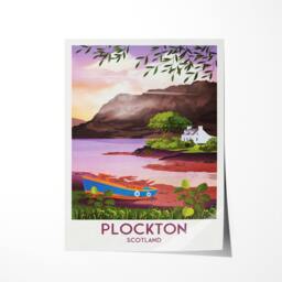 "Plockton Travel Poster - Scottish Landscape ""The Jewel Of The Highlands" - thumbnail 3