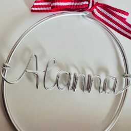 Personalised Name Bauble Christmas Tree Decoration Bauble With - thumbnail 4
