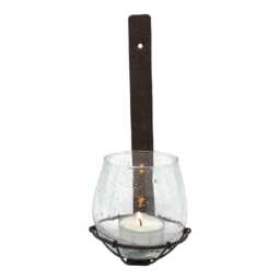 Wall Hung Candle Holder - Sconce Tea Light Metal Garden Lantern Hanging Candleholder - thumbnail 1