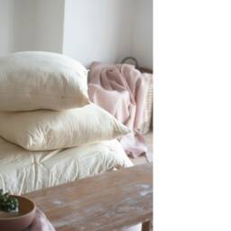 Kapok Pillow, Adjustable Natural Fill, Organic Cotton, Down Alternative, Made in Usa