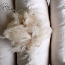 Kapok Pillow, Adjustable Natural Fill, Organic Cotton, Down Alternative, Made in Usa - thumbnail 3