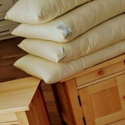 Kapok Pillow, Adjustable Natural Fill, Organic Cotton, Down Alternative, Made in Usa - thumbnail 4
