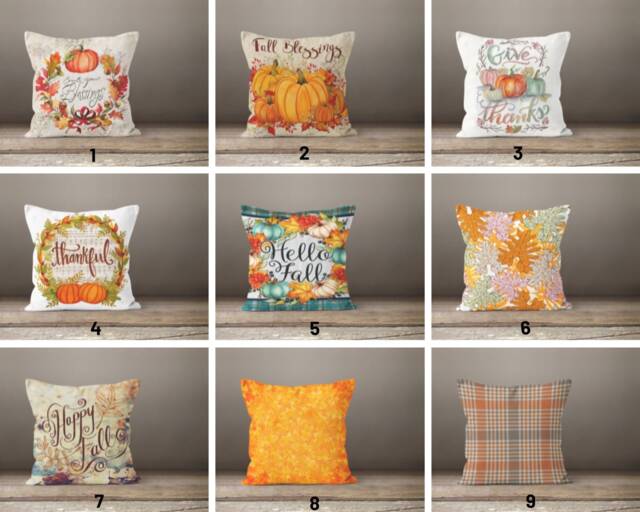 Halloween Party Cushion Cover/Pumpkin Case/Trick Or Treat Pillow Cases/Fall Trend Home Decor/Fall Wreath Case/Gift For Her/ - image 1