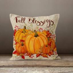 Halloween Party Cushion Cover/Pumpkin Case/Trick Or Treat Pillow Cases/Fall Trend Home Decor/Fall Wreath Case/Gift For Her/ - thumbnail 3