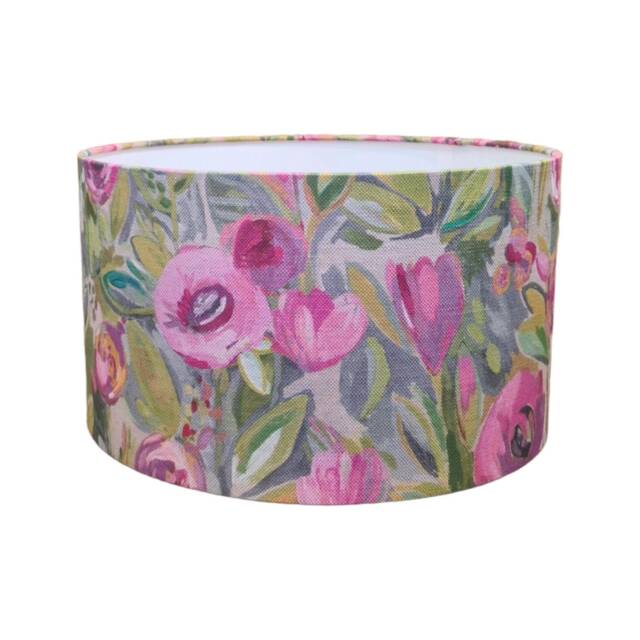 Voyage Maison Melolo Peony Lampshade Pink Floral Drum Shade - image 1