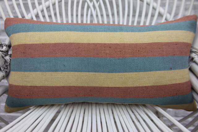 Kilim Pillow Cases, Throw Pillow, Designer Pillows, 10x20 Personalized Gifts Cover, Striped Memory Cushion, 461 - image 1