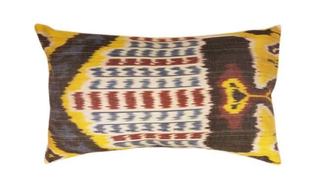 Hand Dyed Ikat Pillow Cover - image 1