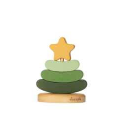 Personalized Wooden Christmas Tree Stacking Toy Montessori Gift