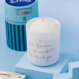 I Love You Personalised Candle - Romantic Partner Gift New Parents Celestial Birthday Anniversary Luxury Scented
