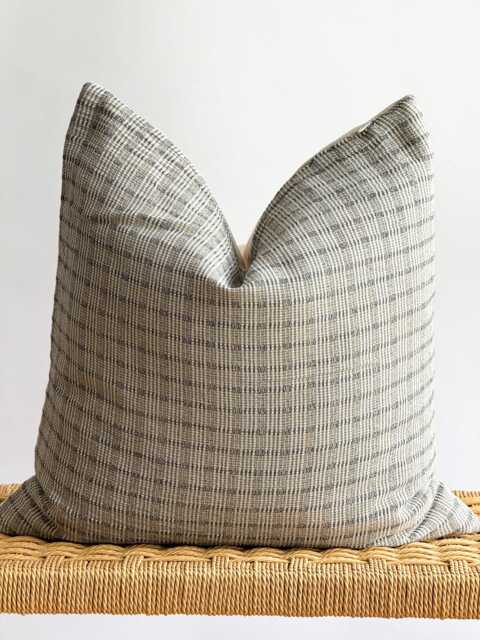 Hmong Hemp Lumbar Pillow Cover Vintage Tribal Textile - image 1