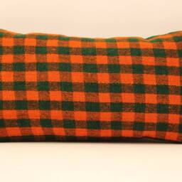Handmade Lumbar Kilim Pillow 12x24Inch 30x60 cm Oriental Boho Turkish Small Oblong Kilim Cushion Covertribal Pillows 4Oaf-91 - thumbnail 2