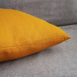Linen Pillow Covers 20x20 26x26, Modern Throw Cushion Case, Mustard 18x18 Or Outdoor Cover, Handmade Natural Home Decor - thumbnail 3
