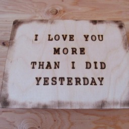 Large Memory Box With Initials & Quote I Love You More Than Did Yesterday, Will Even Tomorrow - thumbnail 3