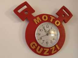 Handmade Moto Guzzi Wooden Wall Clock Garage Decor, Gift For Him, Birthday Gift, Motorcycle Decor, Mancave