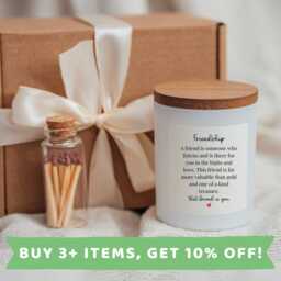 Friend Candle Gift Set Box Birthday Candles Necklace Bracelet Mugs - thumbnail 2