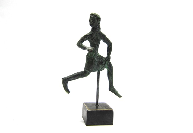 Bronze Running Spartan Woman , Greek Museum Reproduction Of A Sculpture From British Museum, Quality Art - image 1