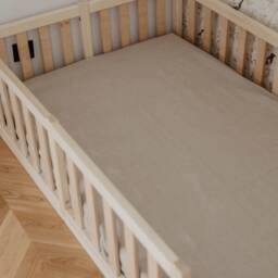 Linen Baby Cot Fitted Sheet Hypoallergenic Crib Bedding - thumbnail 2