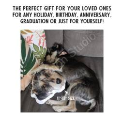 Custom Pet Pillow, Photo Puppy, Kitty Personalized Put Your Pet, Love, Baby Picture & Text, Dog Cat Family - thumbnail 4