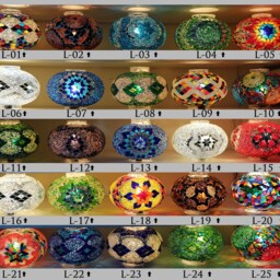 Turkish Mosaic Chandelier With 25 Large Globes , ID 158 - thumbnail 4