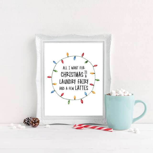 Christmas Sign, Decor, Wall Art, Funny Printable, Christmas Decorations, Party Sign - image 1