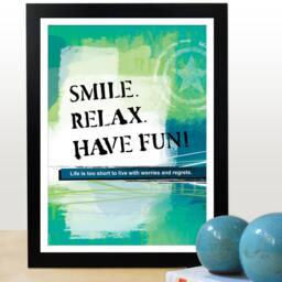 A4 Motivational Poster With Inspiring Happy Quote. Positive Thinking Typography Design For Office Wall Decor. Graduation Gift - thumbnail 3