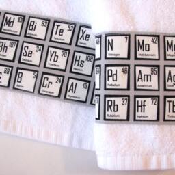 Periodic Table Bath Towel Science Chemistry Gift - thumbnail 3