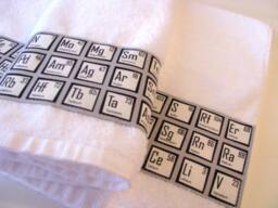Periodic Table Bath Towel Science Chemistry Gift - thumbnail 1