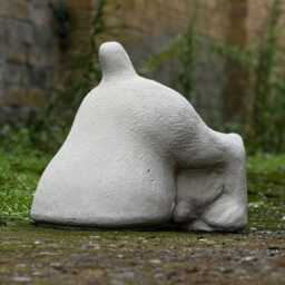 Stone Digging Dog Statue Concrete Playful Outdoor Sculpture Funny Pet Ornament Unique Handmade Yard Art Memorial Animal Figurine - thumbnail 4
