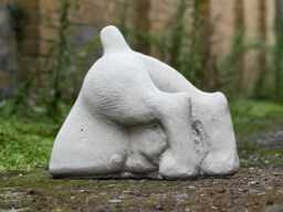 Stone Digging Dog Statue Concrete Playful Outdoor Sculpture Funny Pet Ornament Unique Handmade Yard Art Memorial Animal Figurine - thumbnail 1