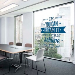 Dream, Achieve, Office Decor, Wall Decal, Typography, Sticker, Inspirational Stickers, Motivational Decals - Skudreamitsticker - thumbnail 2