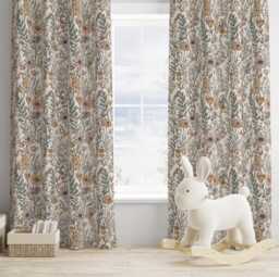 Wild Flower Nursery Curtains, Blackout Or Non Blackout, Curtains With Eyelets, Pencil Pleat Rod Pocket, Floral Home Decor
