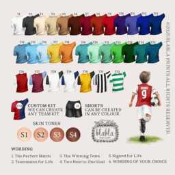 Personalised Football Couple Poster, Custom Gift, Lover Sports Valentine Portrait - thumbnail 3