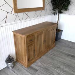 Hand Crafted Solid Oak Bathroom Cabinet - Contemporary Storage - thumbnail 2