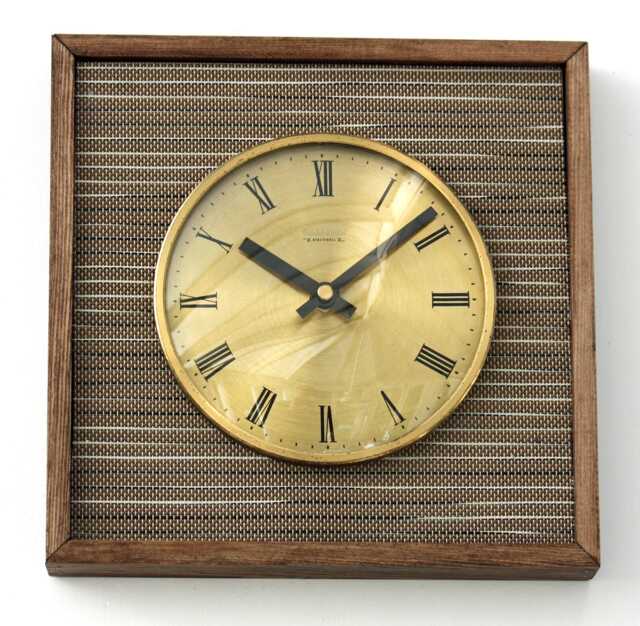 Wooden Wall Clock - New 25cm Handmade Retro Style Mid Century Vintage French Gift Off The Clocks - image 1