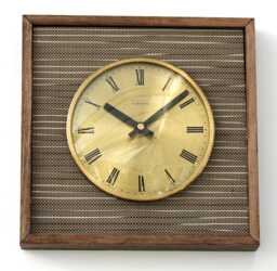 Wooden Wall Clock - New 25cm Handmade Retro Style Mid Century Vintage French Gift Off The Clocks - thumbnail 1