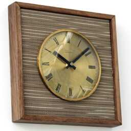 Wooden Wall Clock - New 25cm Handmade Retro Style Mid Century Vintage French Gift Off The Clocks - thumbnail 2