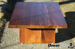 Modern Walnut Coffee Table - Rectangle. Low Profile - Light Wood Coffee Table. Modern Table