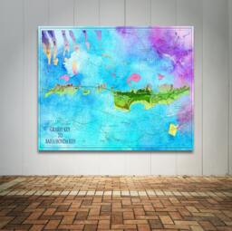 Florida Keys Chart Art Print Photo Paper, Matte, Or Canvas Giclee - thumbnail 1