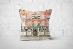 Fortnum & Mason Inspired Cushion, Shop Window, London Department Store - thumbnail 1
