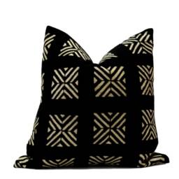 Black & White Mud Cloth Pillow Cover Geometric African - thumbnail 3
