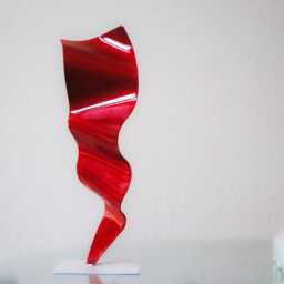 Metal Abstract Art Sculpture Modern Retro Simple Table Decor Contemporary Mid Century - thumbnail 2