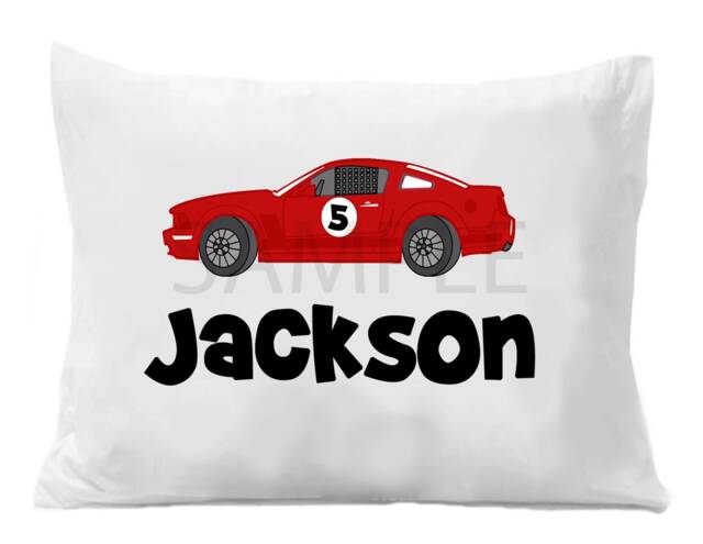 Race Car Personalized Pillow Case - image 1