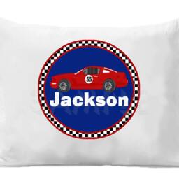Race Car Personalized Pillow Case - thumbnail 2