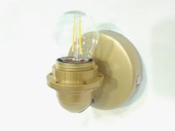 Wall Sconce Single Light Finished With Beautiful Metallic Effect - Handmade in Italy