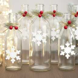 10 White Wooden Snowflakes For Christmas Decoration, 36mm - thumbnail 3