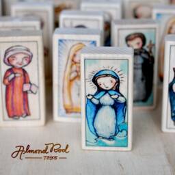 Our Lady Star Of The Sea Patron Saint Block With Gift Bag // Stella Maris Catholic Toys By Almondrod - thumbnail 2