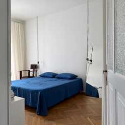 Blue Linen Bedding Set, Duvet Cover European Flax Bedding, Stonewashed Bed Queen King Twin Anniversary - thumbnail 3