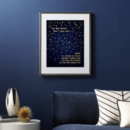 Alice in Wonderland Quote Print Metallic Foil Art, Book Lover Gift - thumbnail 2