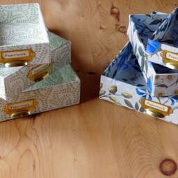 Handmade Paperwork Storage Trays Yarton Moss Design, Set Of 3 - thumbnail 4