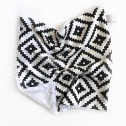 Lovey Blanket, Baby Security Travel Gift, Nursery Decor, Minky Bohemian Nursery, Aztec